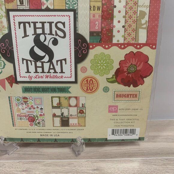 Echo Park "This And That" Papercraft Scrapbooking Junk Journaling Kit - Picture 3 of 7